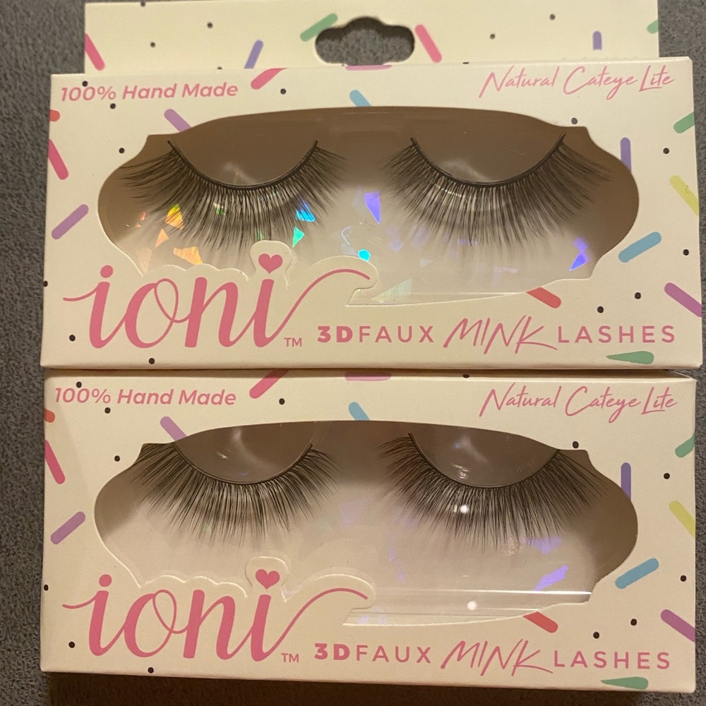 💜Ioni Natural CateyeLite 3DFauxMink Lashes#686629